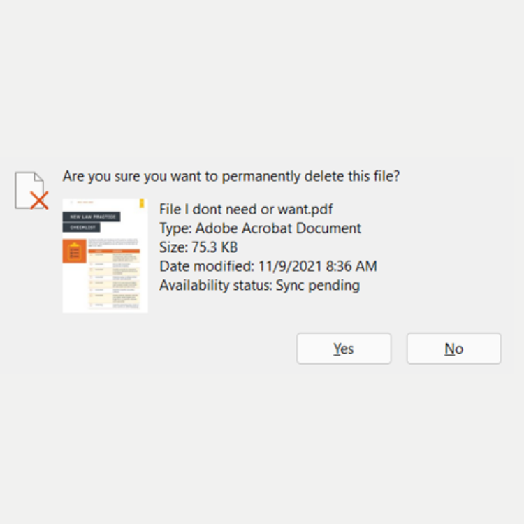 How to permanently delete files.